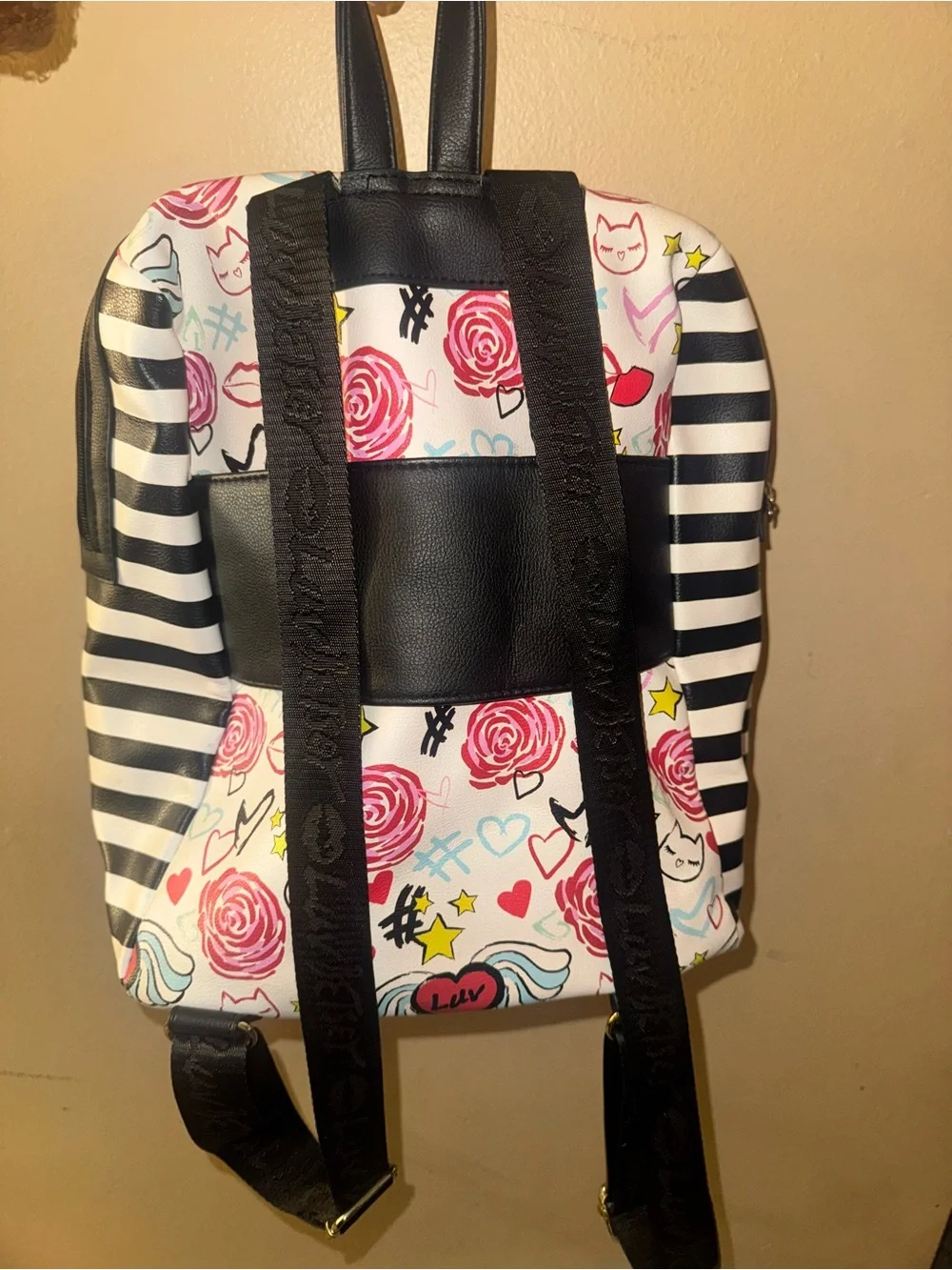 Betsey Johnson Graphic Backpack